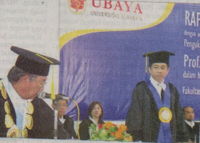 10/10/2009 – Ubaya Tambah Guru Besar Supply Chain Management