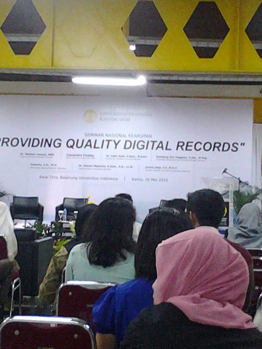 Staf Pusat Arsip dan Museum mengikuti Seminar Nasional Kearsipan 2016