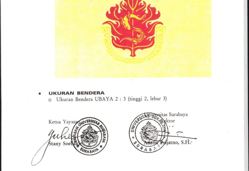 Bendera Universitas Surabaya